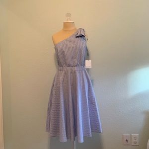 Size 6 Calvin Klein One Shoulder Dress (NWT)